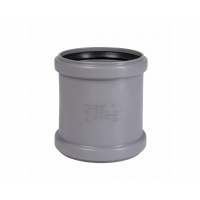 Муфта двойная (с упором) ПП 110 мм, серая, Ostendorf HT 115510