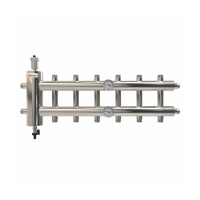 Распределительный коллектор ProxyTherm  с гидрострелкой GSK 32-7 (7 контуров - 1"НР)