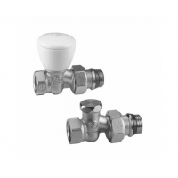 Комплект для отопительных приборов прямой ручной 1/2" НР-ВР, R706K, Giacomini R706KX003