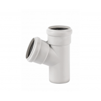 Тройник двухраструбный 78х78/67°, белый, Ostendorf Skolan dB 333300