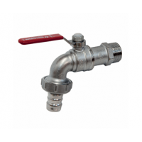 Шаровой кран латунный 3/4" НР, садовый, ручка-рычаг, Giacomini R621X014