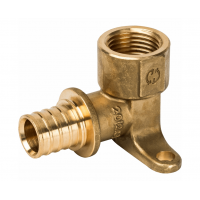 STOUT Угольник настенный с креплением, 20х1/2" ВР