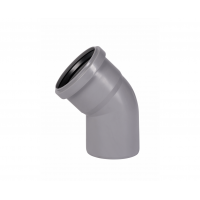 Отвод ПП 75/45°, серый, Ostendorf HT 113120