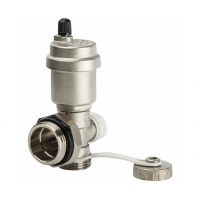 Регулируемый концевой фитинг с дренажным клапаном автоматическим воздухоотводчиком