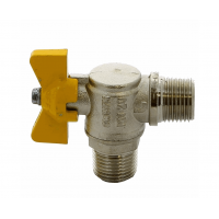 Кран шаровый угловой для газа (бабочка) ITAP 1/2"