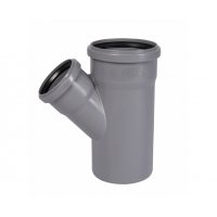 Тройник ПП 110х75/45° серый, Ostendorf HT 115210 Тройник ПП 110х75/45° серый, Ostendorf HT 115210