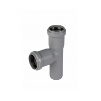 Тройник ПП 32/32/87°, серый, Ostendorf 110400