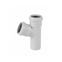 Тройник двухраструбный 58х58/67°, белый, Ostendorf Skolan dB 332300 Тройник двухраструбный 58х58/67°, белый, Ostendorf Skolan dB 332300