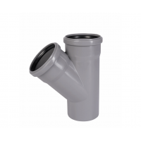 Тройник ПП 110/110/45°, серый, Ostendorf HT 115200