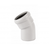 Отвод с раструбом 78х30°, белый, Ostendorf Skolan dB 333110