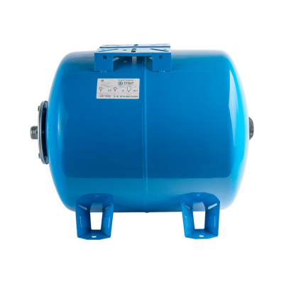 Расширительный бак для водоснабжения (гидроаккумулятор) STOUT STW-0003, горизонтальный, 50 л., синий купить в Казани