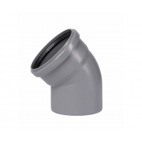 Отвод ПП 160/45°, серый, Ostendorf HT 117120