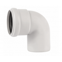 Отвод с раструбом 78х87°, белый, Ostendorf Skolan dB 333140