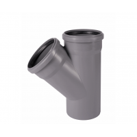 Тройник ПП 160/160/45°, серый, Ostendorf, 117200