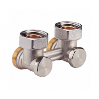 Узел нижнего подключения для 2-хтрубн. сист., 3/4"ВРх3/4"НР «евроконус», угловой,Giacomini R388X002 Узел нижнего подключения для 2-хтрубн. сист., 3/4"ВРх3/4"НР «евроконус», угловой,Giacomini R388X002