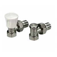 Комплект для отопительных приборов угловой ручной  1/2" НР-ВР, R705K, Giacomini R705KX003