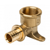 STOUT Угольник настенный с креплением, 20х3/4" ВР