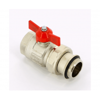 Кран шаровой с накидной гайкой полнопроходной (бабочка) ITAP Ideal 1 1/4"