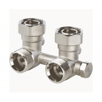 Узел нижнего подключения Stout для однотрубной системы, угловой 3/4" Узел нижнего подключения Stout для однотрубной системы, угловой 3/4"