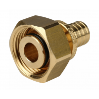 STOUT Переходник с накидной гайкой 16х1/2" (евроконус)