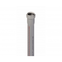 Труба ПП раструбная 40/1000 мм, серая, Ostendorf 111040