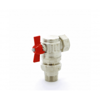 Кран шаровой угловой с накидной гайкой полнопроходной (бабочка) ITAP Ideal 1/2" Кран шаровой угловой с накидной гайкой полнопроходной (бабочка) ITAP Ideal 1/2"