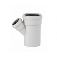 Тройник двухраструбный 110х58/45°, белый, Ostendorf Skolan dB 335220