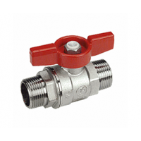 Шаровой кран латунный стандарт. 1 1/4"НР-НР, ручка-бабочка, Giacomini R253X006 Шаровой кран латунный стандарт. 1 1/4"НР-НР, ручка-бабочка, Giacomini R253X006