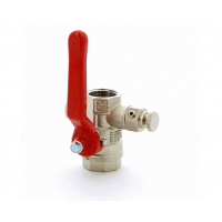 Кран шаровой муфтовый полнопроходной со спускным устройством (рычаг) ITAP 1 1/2"