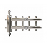 Распределительный коллектор ProxyTherm с гидрострелкой GSK 32-5 (5 контуров - 1"НР) Распределительный коллектор ProxyTherm с гидрострелкой GSK 32-5 (5 контуров - 1"НР)