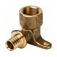 STOUT Угольник настенный с креплением, 16х1/2" ВР