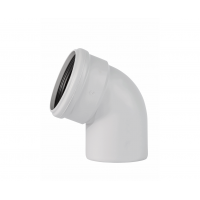 Отвод с раструбом 110х67°, белый, Ostendorf Skolan dB 335130