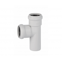 Тройник двухраструбный 58х58/87°, белый, Ostendorf Skolan dB 332400