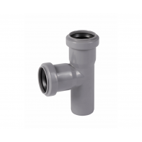 Тройник ПП 40/40/87°, серый, Ostendorf HT, 111400