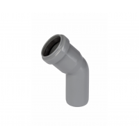 Отвод ПП 32/45°, серый, Ostendorf 110120