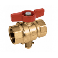 Шаровой кран латунный ВР 3/4", для зонда, Giacomini R851TY104