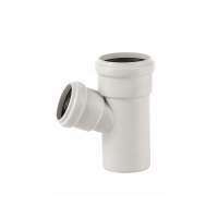 Тройник двухраструбный 78х58/67°, белый, Ostendorf Skolan dB 333310