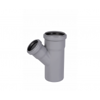 Тройник ПП 75х50/45° серый, Ostendorf HT 113210