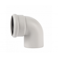 Отвод с раструбом 110х87°, белый, Ostendorf Skolan dB 335140