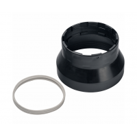 Адаптер пластиковый STOUT Ø101/133, для гермитизации терминала при проходе через крышу Адаптер пластиковый STOUT Ø101/133, для гермитизации терминала при проходе через крышу