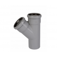 Тройник ПП 75х75/45° серый, Ostendorf HT 113200