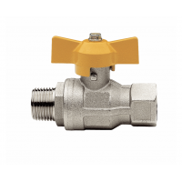 Кран шаровой муфта/резьба для газа полнопроходной (бабочка) ITAP"Berlin" 3/4"