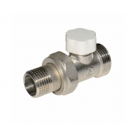 Клапан Stout запорно-балансировочный прямой (подключение ЕК) 1/2" х 3/4"ЕК