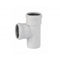 Тройник двухраструбный 78х78/87°, белый, Ostendorf Skolan dB 333400