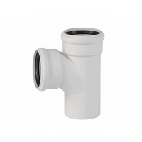 Тройник двухраструбный 110х110/87°, белый, Ostendorf Skolan dB 335400
