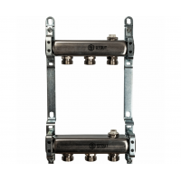 STOUT Коллектор из нержавеющей стали для радиаторной разводки 1"/3/4"x3вых.